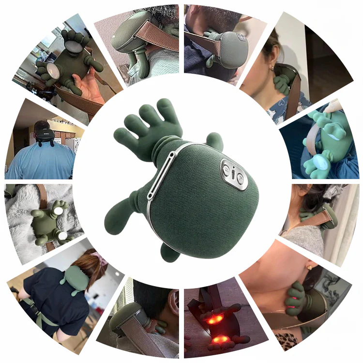 Handpro customers using the neck massager