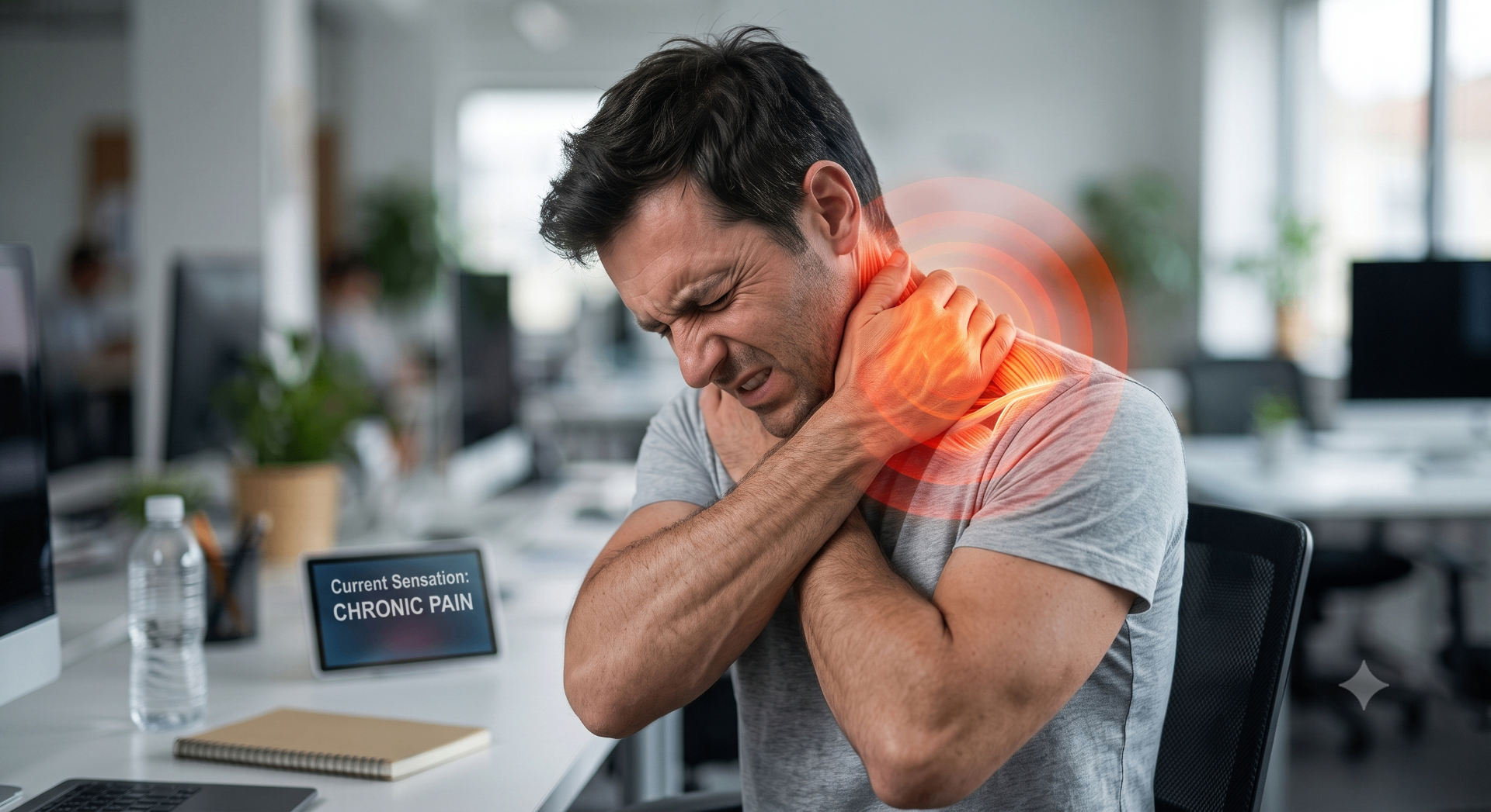 Person with neck stiffness